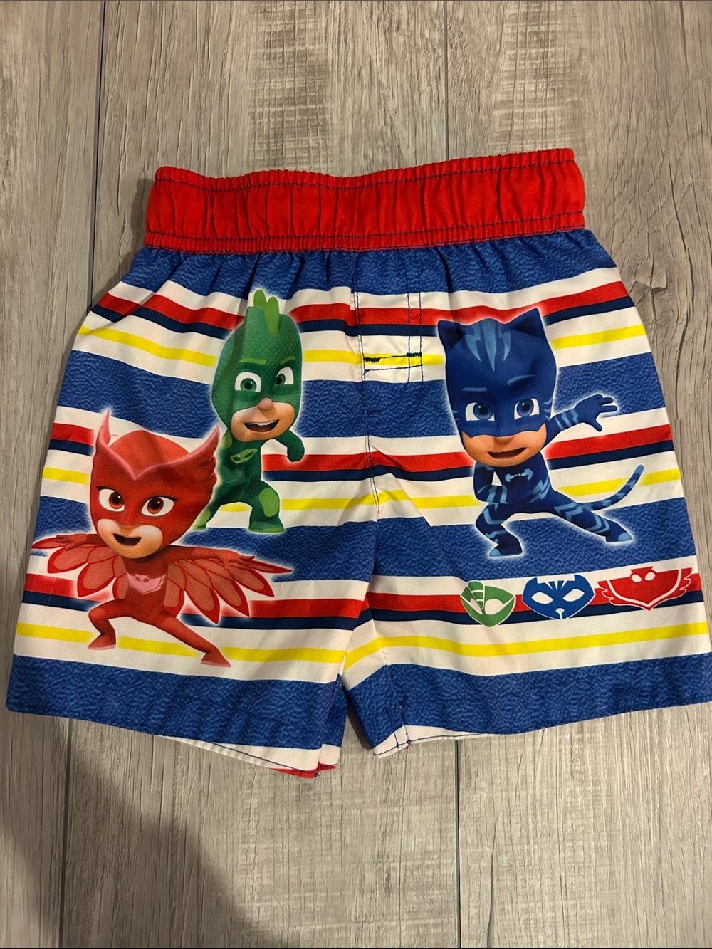 Toddler Boy’s PJ Masks Swim Trunks Sz 4T